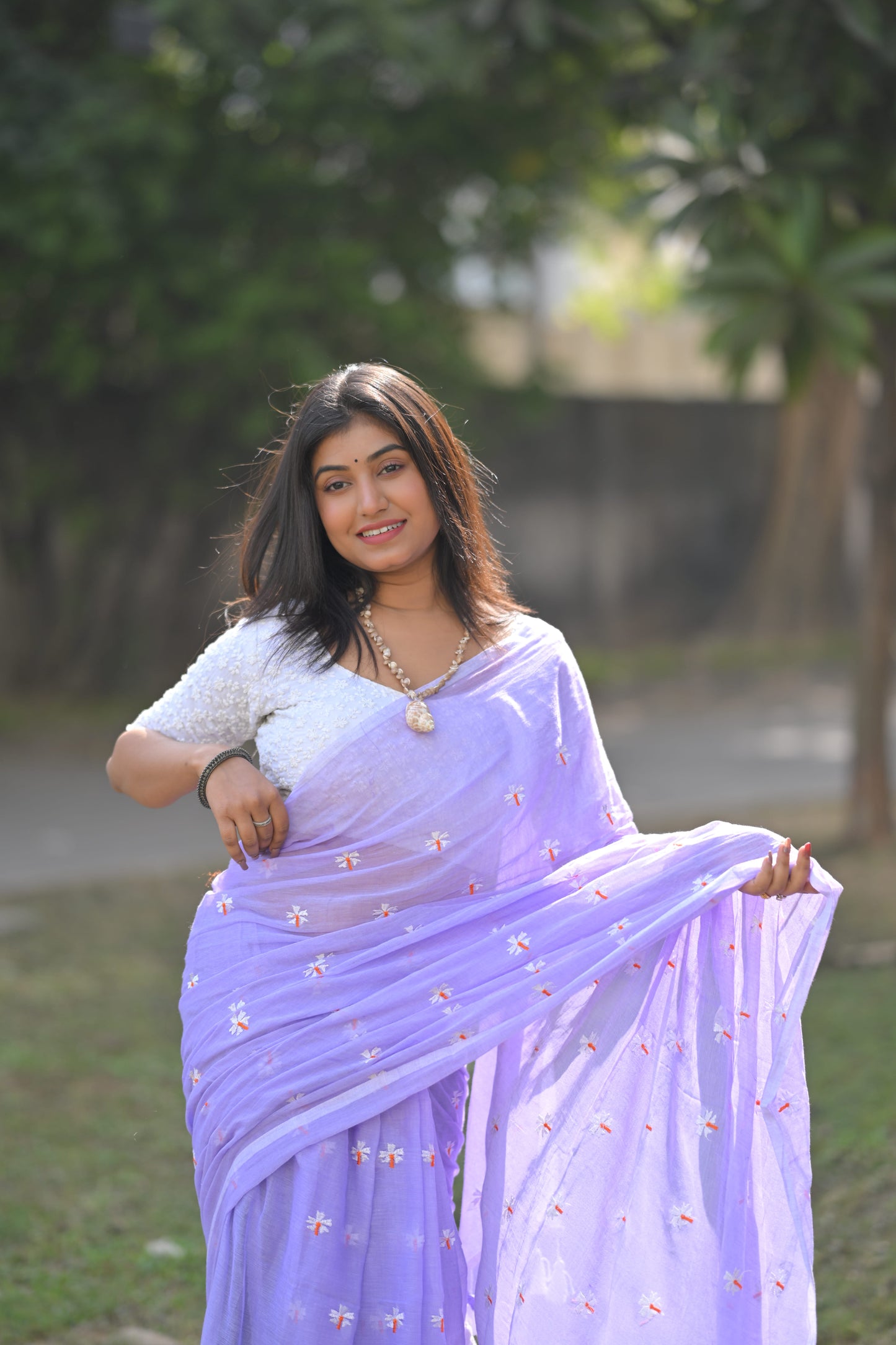 Siuli Malati - Mul Cotton Saree