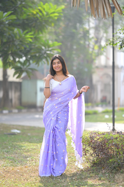 Siuli Malati - Mul Cotton Saree