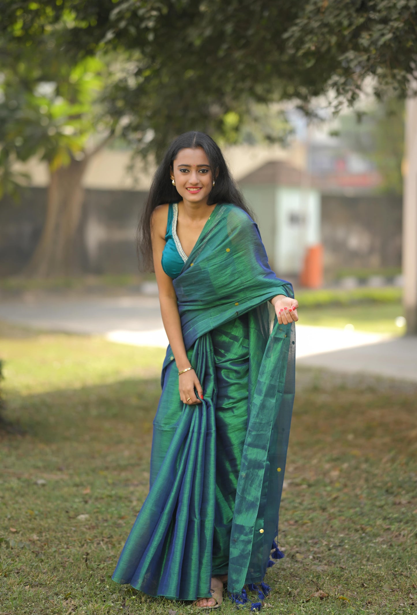 SITARA - Cotton Tissue with Sequins Saree