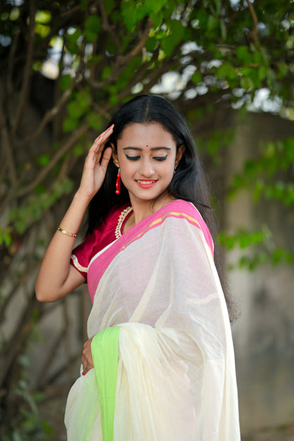BAHARI- Mul Cotton Saree