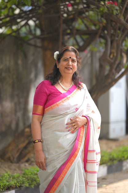 MALATILATA- Handloom Cotton Saree