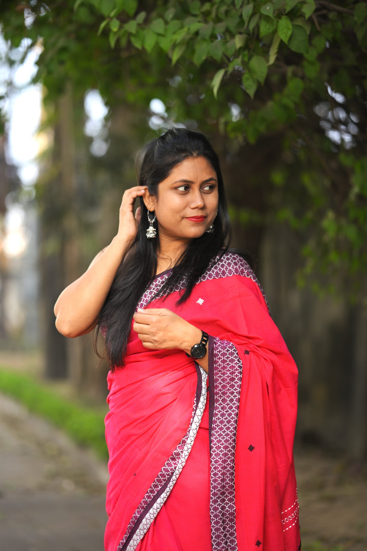 JABA KUSUM- Premium Cotton Handloom Saree