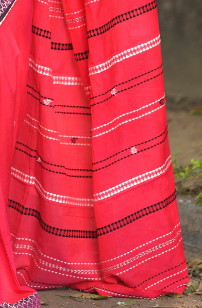 JABA KUSUM- Premium Cotton Handloom Saree