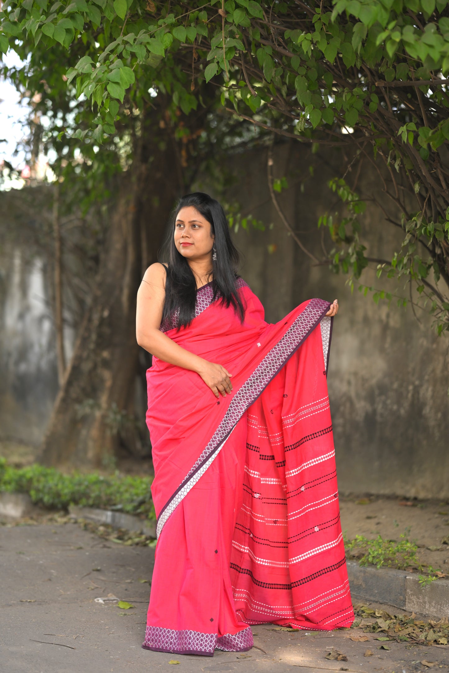 JABA KUSUM- Premium Cotton Handloom Saree