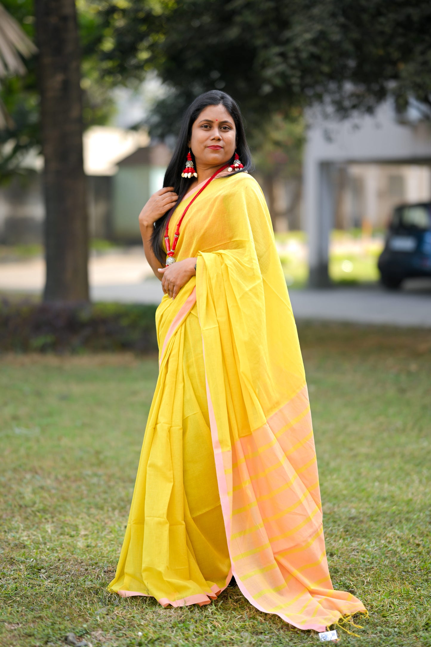 BINAPANI Cotton Handloom Saree