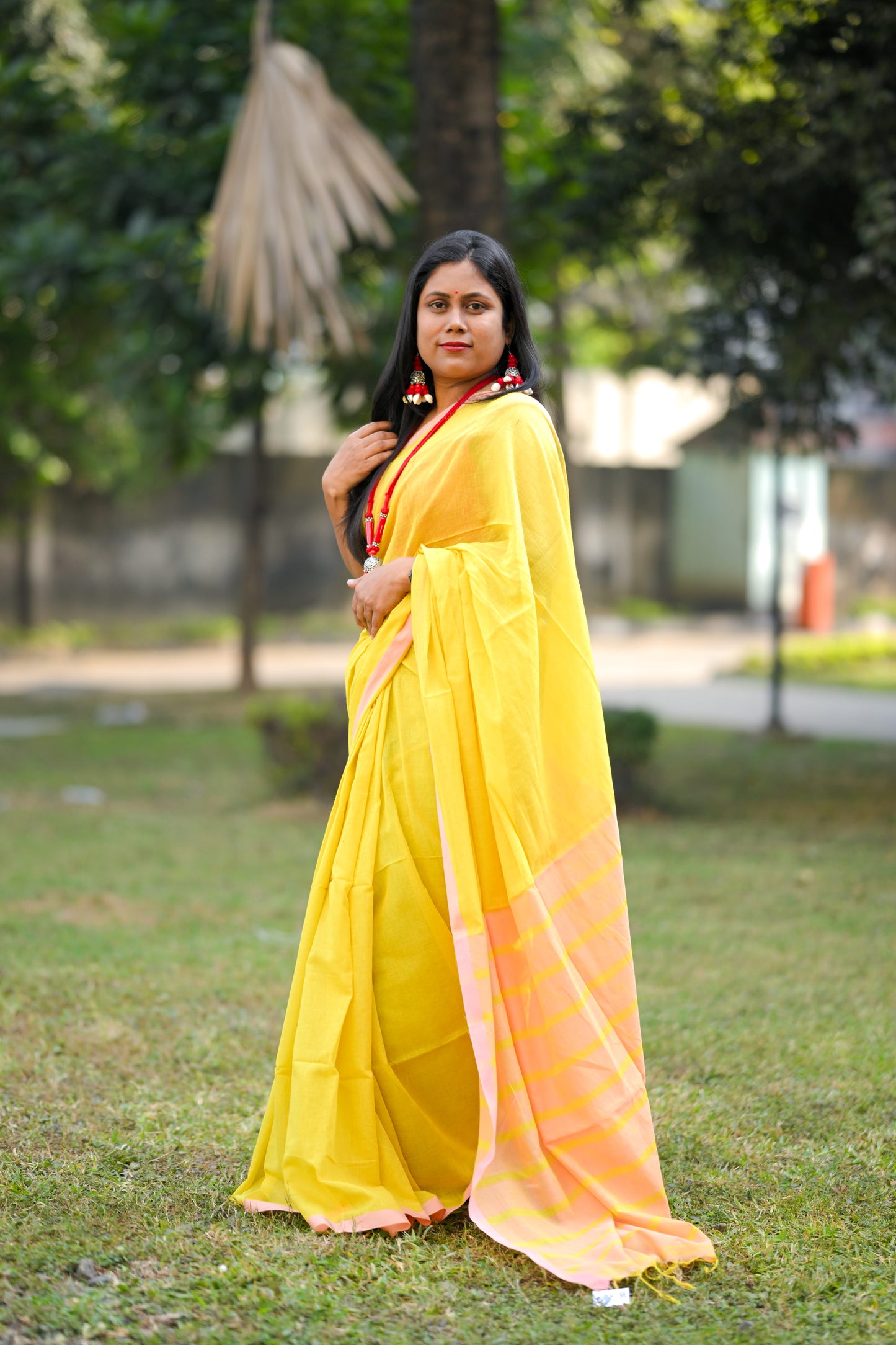 BINAPANI Cotton Handloom Saree