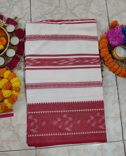 PUJO PARBON -Bengal Cotton Saree