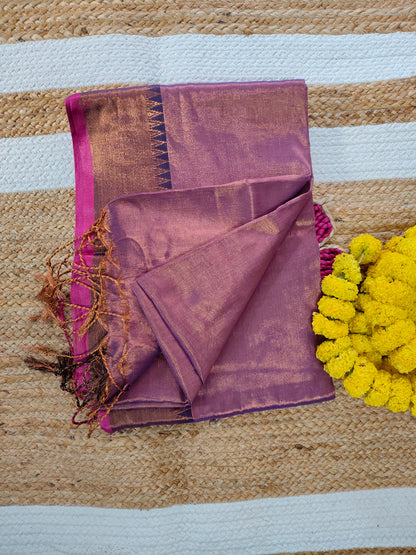 JHILMILE-Mouve cotton tissue Saree