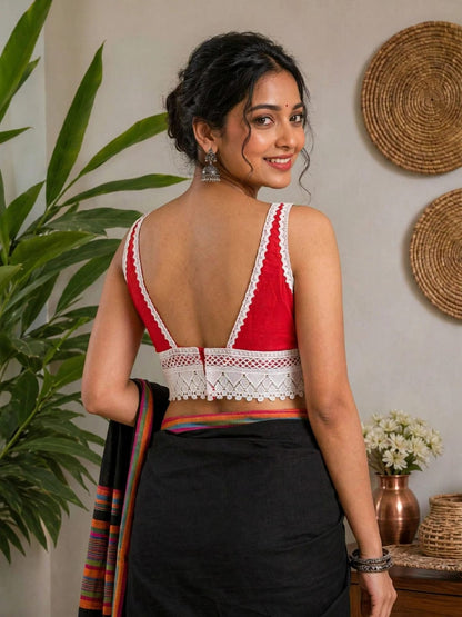 Laal Sukhi by Aramvori - Blouse