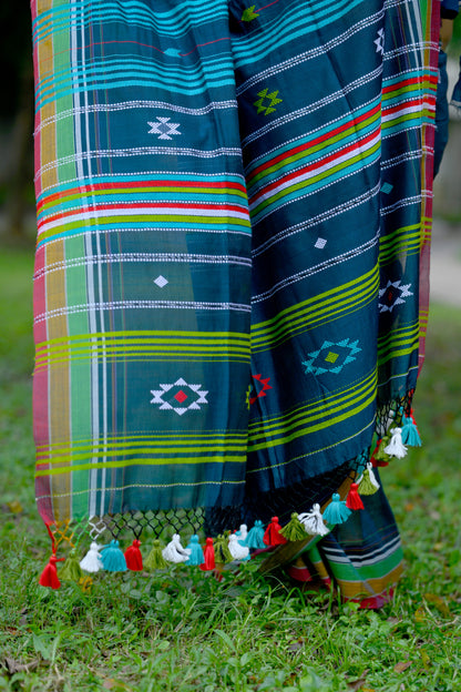 Kutchi Neel – Bhujodi Handloom Saree